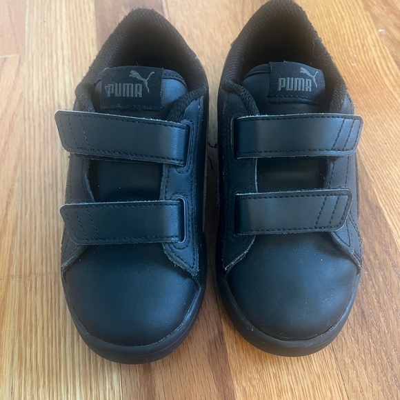 Puma Other - Puma Black Sneakers with Velcro Straps and Non-Marking Sole